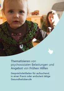 Gesprächsleitfaden für ambulant tätige Gesundheitsberufe zu psychosozialen Belastungen und Frühen Hilfen.